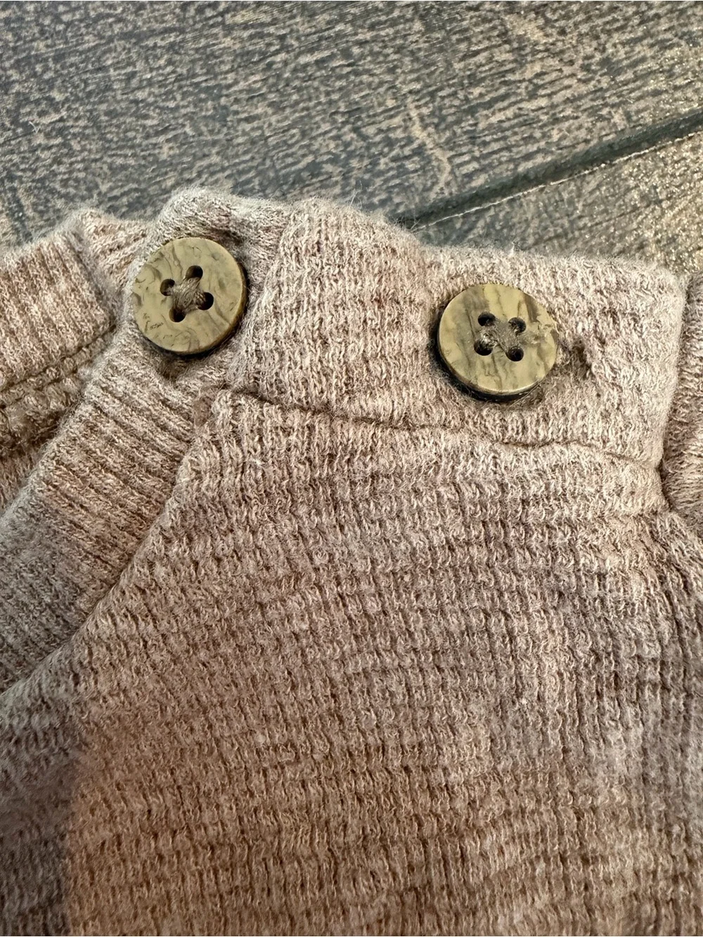 Burt’s Bees Baby Organic Waffle Knit 2 Piece Set Brown Tan 0-3M